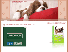 Tablet Screenshot of naturaldogblog.net